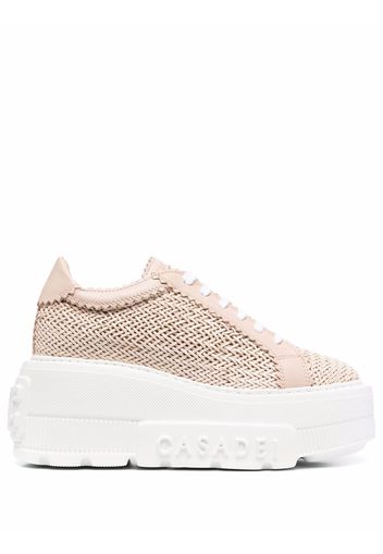 Casadei interwoven-detail chunky sneakers - Pink