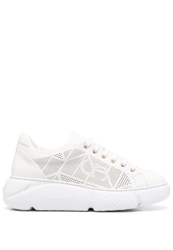 Casadei low-top lace-up sneakers - White