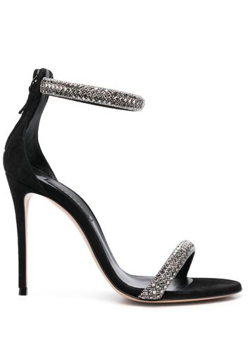 Casadei Scarlet Stratosphere 100mm crystal-embellished sandals - Black