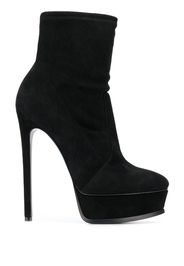 Casadei platform ankle boots - Black