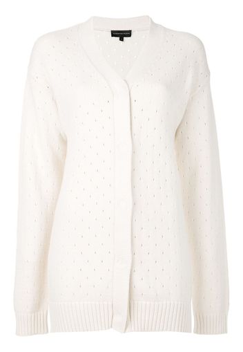 Cashmere In Love Baby chunky cardigan - Neutrals