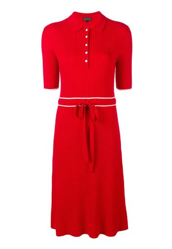 Cashmere In Love cashmere blend ribbed knit dress - Red