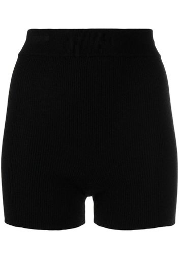 Alexa knitted cashmere biker shorts