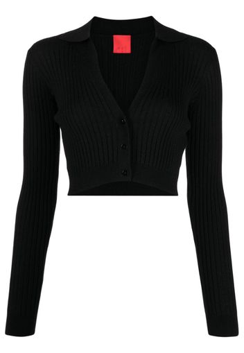 Cashmere In Love Callen cropped cardigan - Black