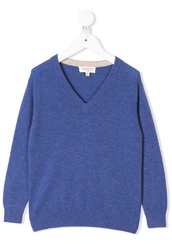 Cashmirino Cashmere v-neck jumper - Blue