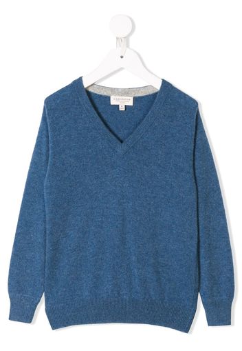 Cashmirino Cashmere v-neck jumper - Blue