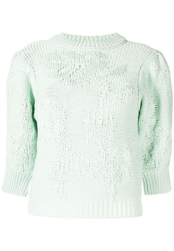 Cecilie Bahnsen chunky knit organic cotton jumper - Green