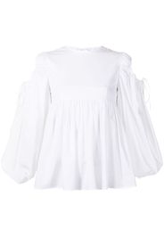 Cecilie Bahnsen Janis cotton long-sleeve blouse - White