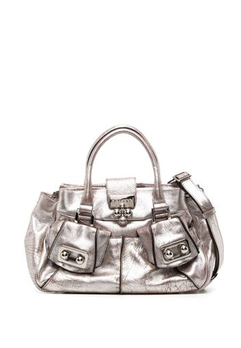 Céline Pre-Owned metallic leather handbag