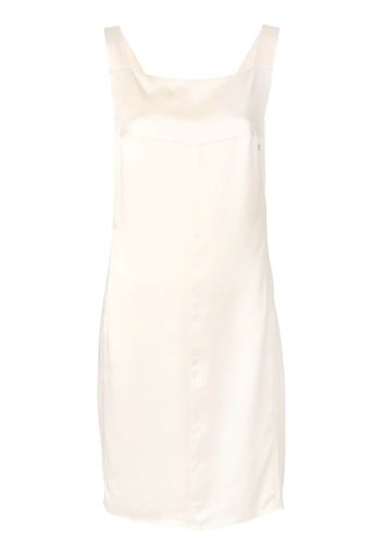 Chanel Pre-Owned square neck shift dress - Neutrals