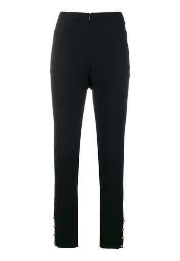 Chanel Pre-Owned high waist tailored trousers - Black