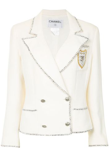 Chanel Pre-Owned double-breasted jacket - White