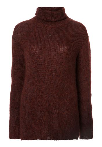 Chanel Pre-Owned turtle neck jumper - Red