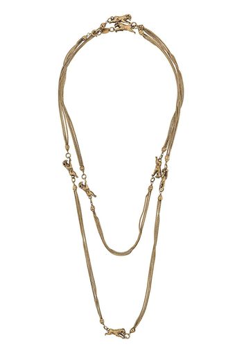 Chanel Pre-Owned 1960s ram charm Goossens necklace - Gold