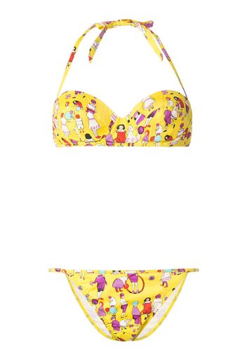 2001 people print bikini set