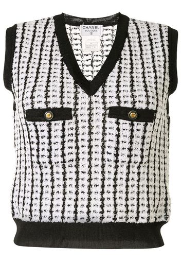 1997 bouclé knitted vest