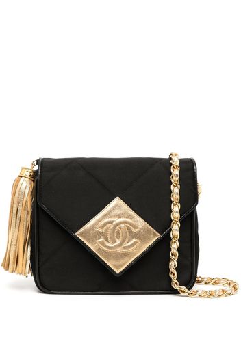 CHANEL Pre-Owned 1990 CC tassel mini bag - Black