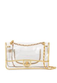 2007 clear double chain shoulder bag