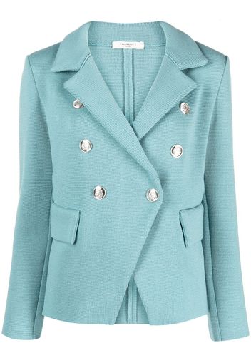 Charlott double-breasted wool blazer - Blue