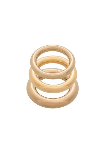 Charlotte Chesnais Brahma set of rings - Metallic