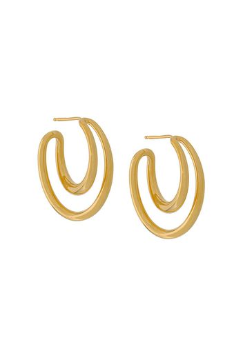 Charlotte Chesnais Initial hoop earrings - Gold