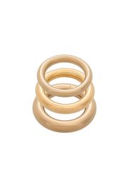 Charlotte Chesnais Brahma set of rings - Metallic