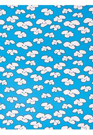 Chasing Paper cloud print wallpaper - Blue