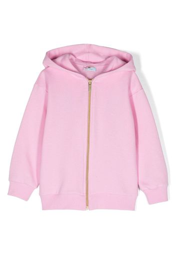 Chiara Ferragni Kids logo-embroidered hooded jacket - Pink