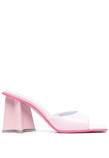 Chiara Ferragni leather square-toe mules - Pink