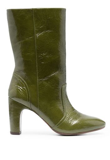 Chie Mihara Eyta 85mm leather boots - Green
