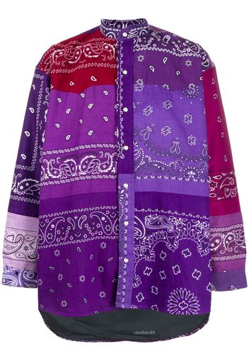 Children Of The Discordance bandana print shirt - Purple