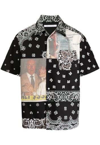 Children Of The Discordance bandana-print cotton shirt - Black