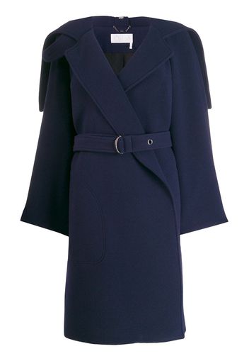 Chloé wrap-front belted coat - Blue