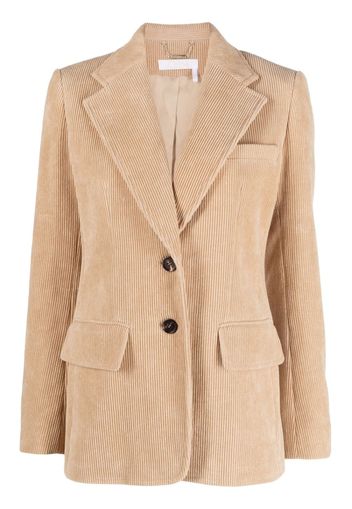 Chloé corduroy single-breasted blazer - Neutrals