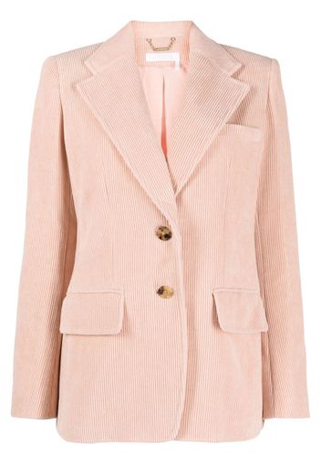 Chloé single-breasted corduroy blazer - Pink