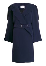 Chloé wrap-front belted coat - Blue