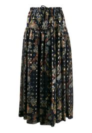 floral-print maxi skirt