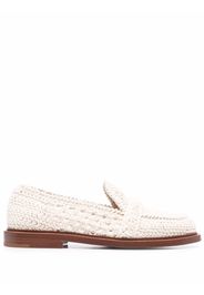 Chloé woven leather loafers - Neutrals