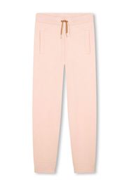 Chloé Kids drawstring knit track pants - Pink