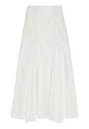 Chloé broderie-anglaise poplin skirt - White