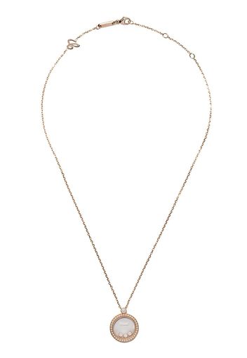 Chopard 18kt rose gold Happy Diamonds Icons pendant necklace