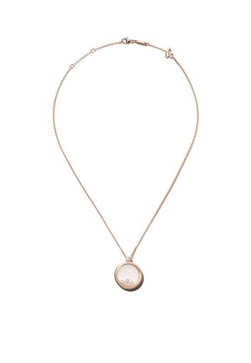 Chopard 18kt rose gold Happy Diamonds Icons pendant necklace