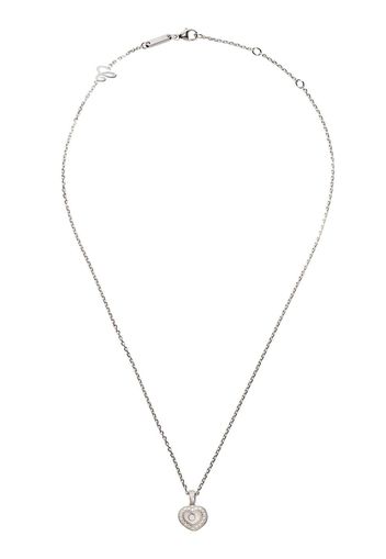 Chopard 18kt white gold Happy Hearts diamond pendant necklace