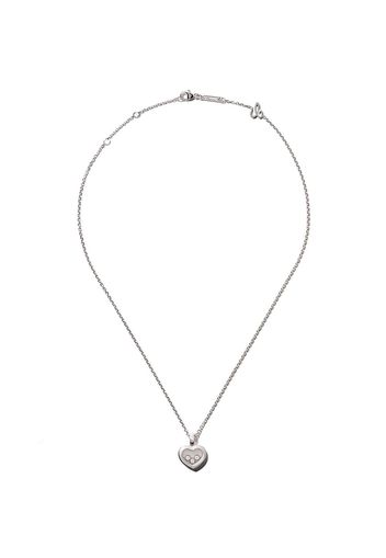 Chopard 18kt white gold Happy Diamonds Icons pendant necklace