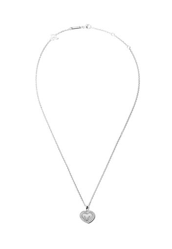 Chopard 18kt white gold Happy Diamonds Icons pendant necklace