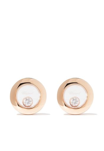 Chopard 18kt rose gold Happy Diamonds Icons ear pins