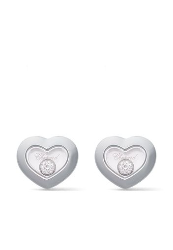 Chopard 18kt white gold Happy Diamonds Icons ear pins