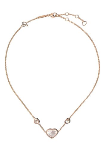 18kt rose gold, diamond Happy Hearts neckace