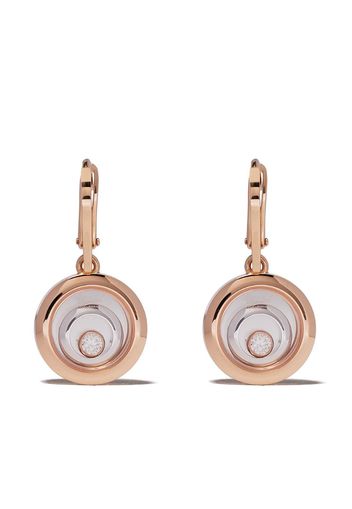 18kt rose and white gold diamond Happy Spirit earrings