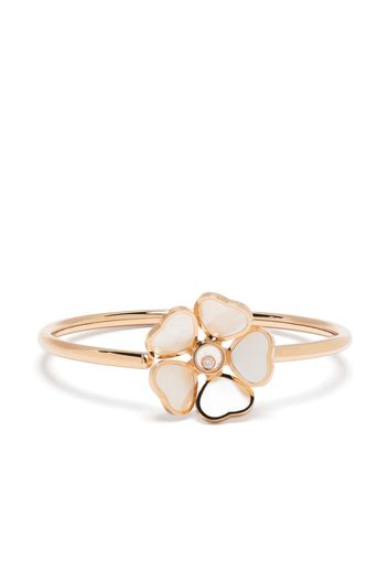 Chopard 18kt rose gold Happy Hearts flower pearl bangle